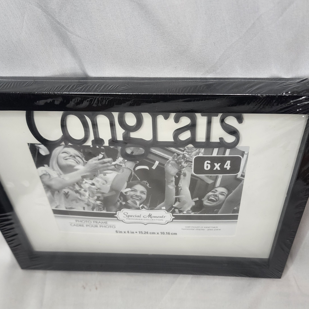 Special Moments, Congrats Black Photo Frame 6x4 - Picture 2 of 7